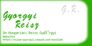 gyorgyi reisz business card